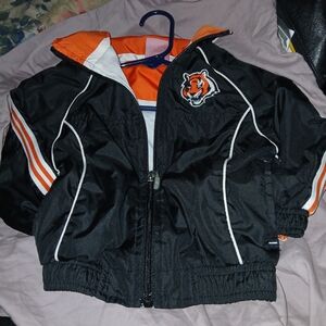 NFL Black Jacket with Orange Tiger Logo